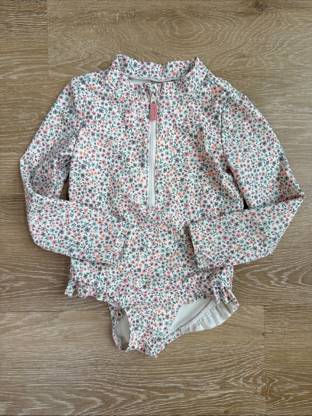 Carter’s Little Planet Floral Swimsuit Rash Guard Size 4T